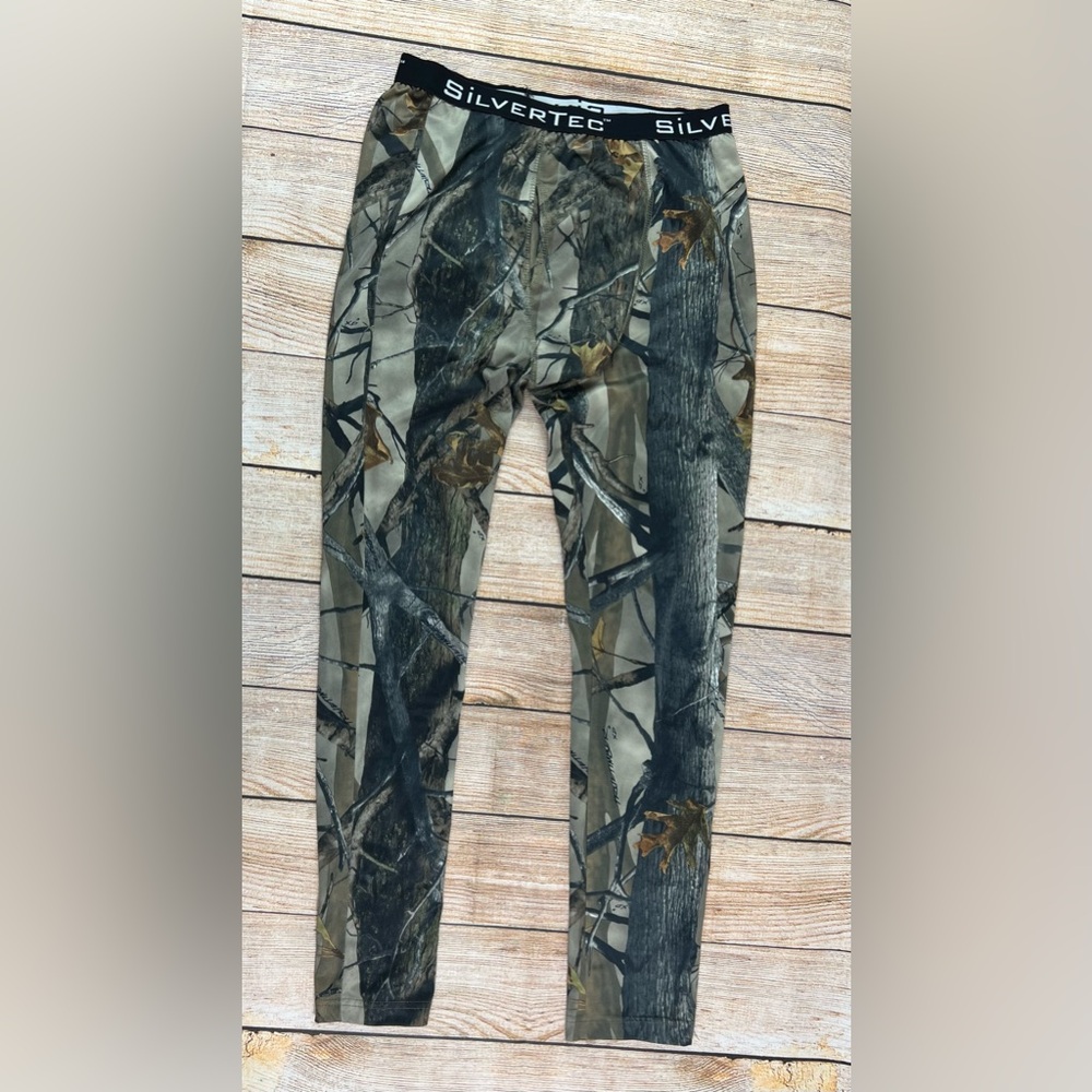 Silvertec Base Layer Hunting Pants Tights True Timber Camo Size Medium